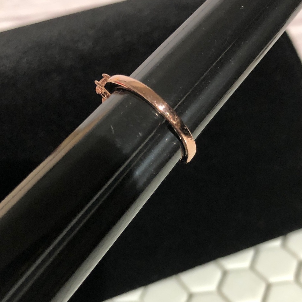 Estate Rose Gold 925 CZ Women's size 7 Ring 2.31g - Picture 4 of 9